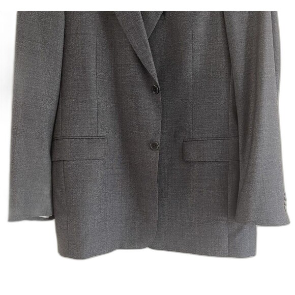 Loro Piana Daniel Cremieux Suit Jacket Mens Size 44 L Dark Gray Wool Made in USA - Picture 2 of 13